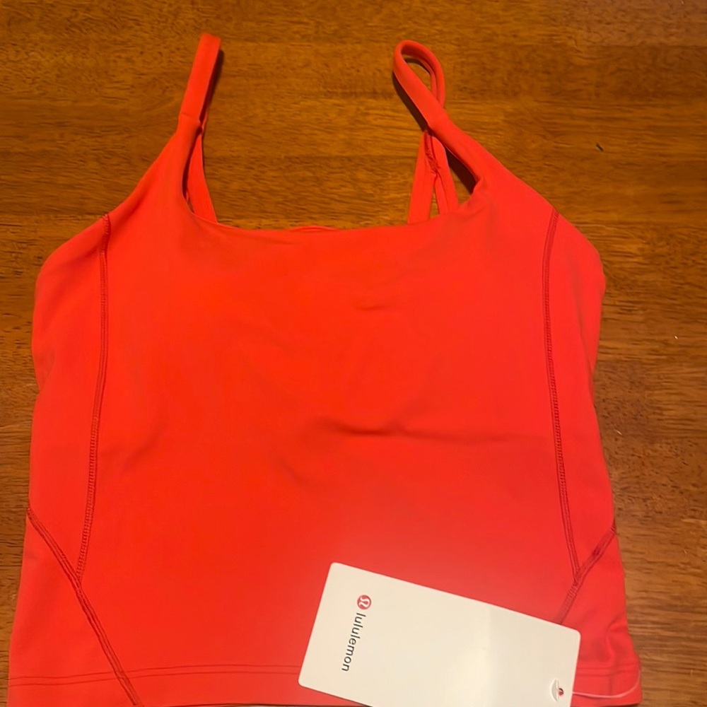 Lululemon Strappy Nulu Shelf Tank.